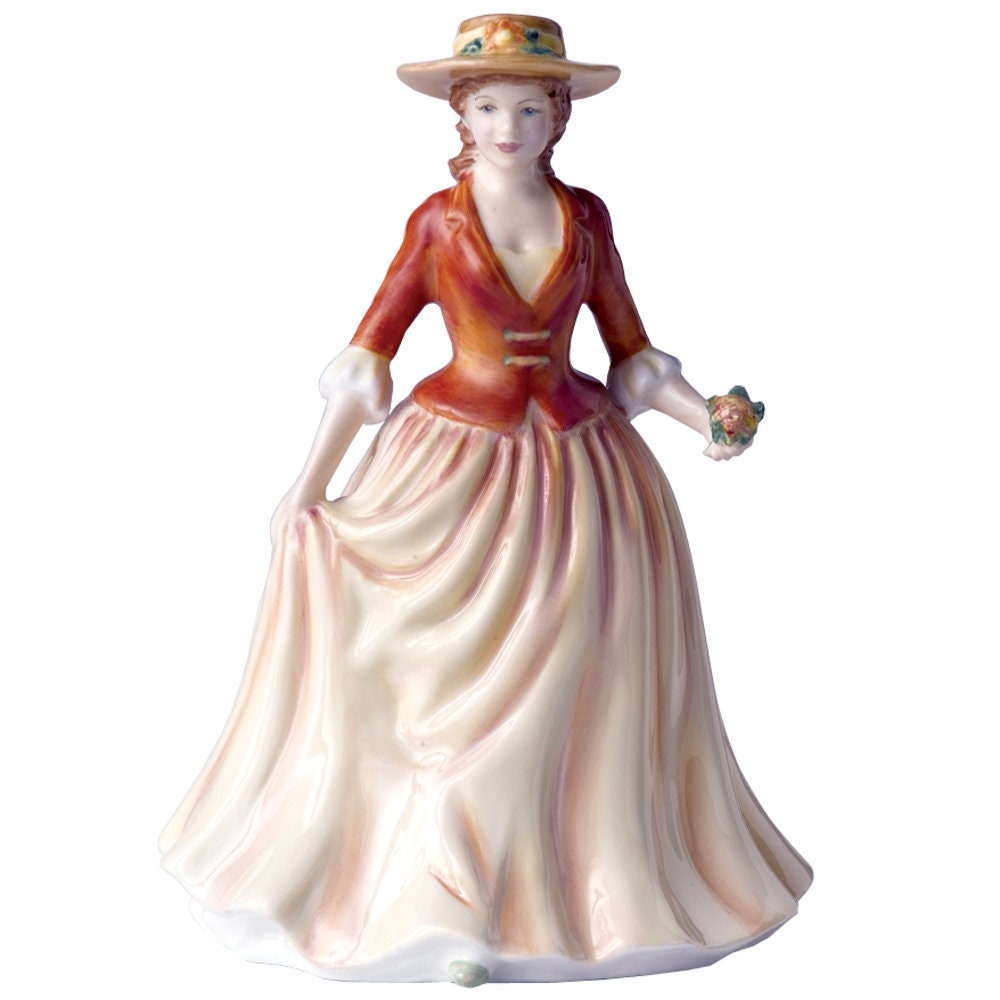 Autumn Stroll HN4588  Royal Doulton Figurine Club Membership Figure Classic Pretty Lady Figurine Vintage Doulton Porcelain Statue
