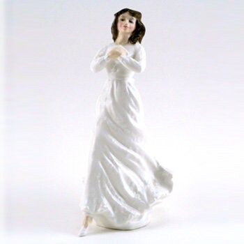 Royal Doulton Forget Me Not HN3388 Sentiments Series Lady Figurine International Collectors Club Gift for Her Pretty Lady Figurine