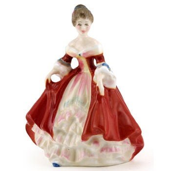 Southern Belle HN3174  Mini  Royal Doulton Figurine Miniature  Ladies by Peggy Davies Boxed Pretty Lady Figurine Porcelain Statue