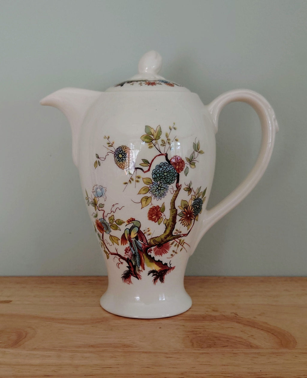 Mason's Ironestone Teapot Vintage Floral Made in England China Ceramic Teapot/Coffee pot Afternoon Tea Party