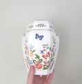Large Ginger Jar & Lid Cottage Garden Aynsley Fine Bone China Porcelain Made in England Cottage Garden Pattern Collectable Gift Vintage