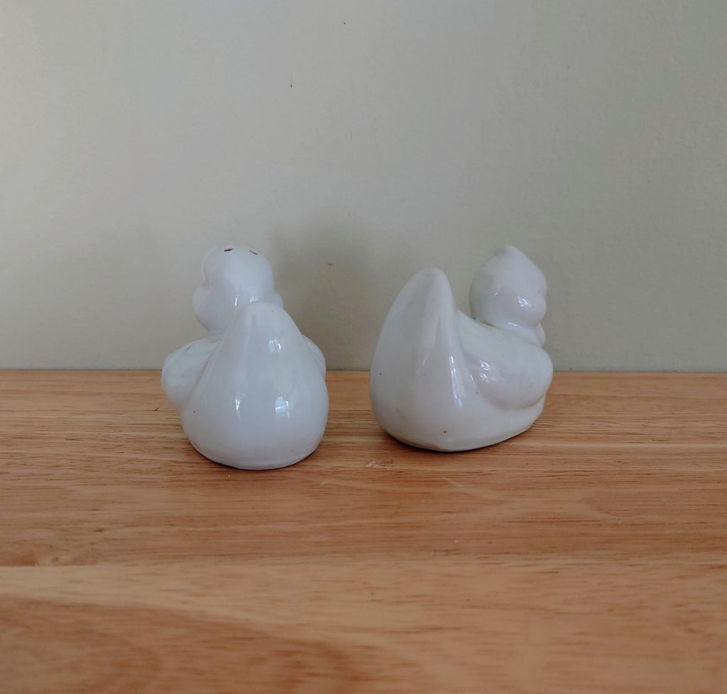 Vintage Salt and Pepper Shaker Duck/ Goose Cruets Ceramic Novelty Shakers /Farmyard Collectible Kitchenalia Pottery Tableware Dispensers