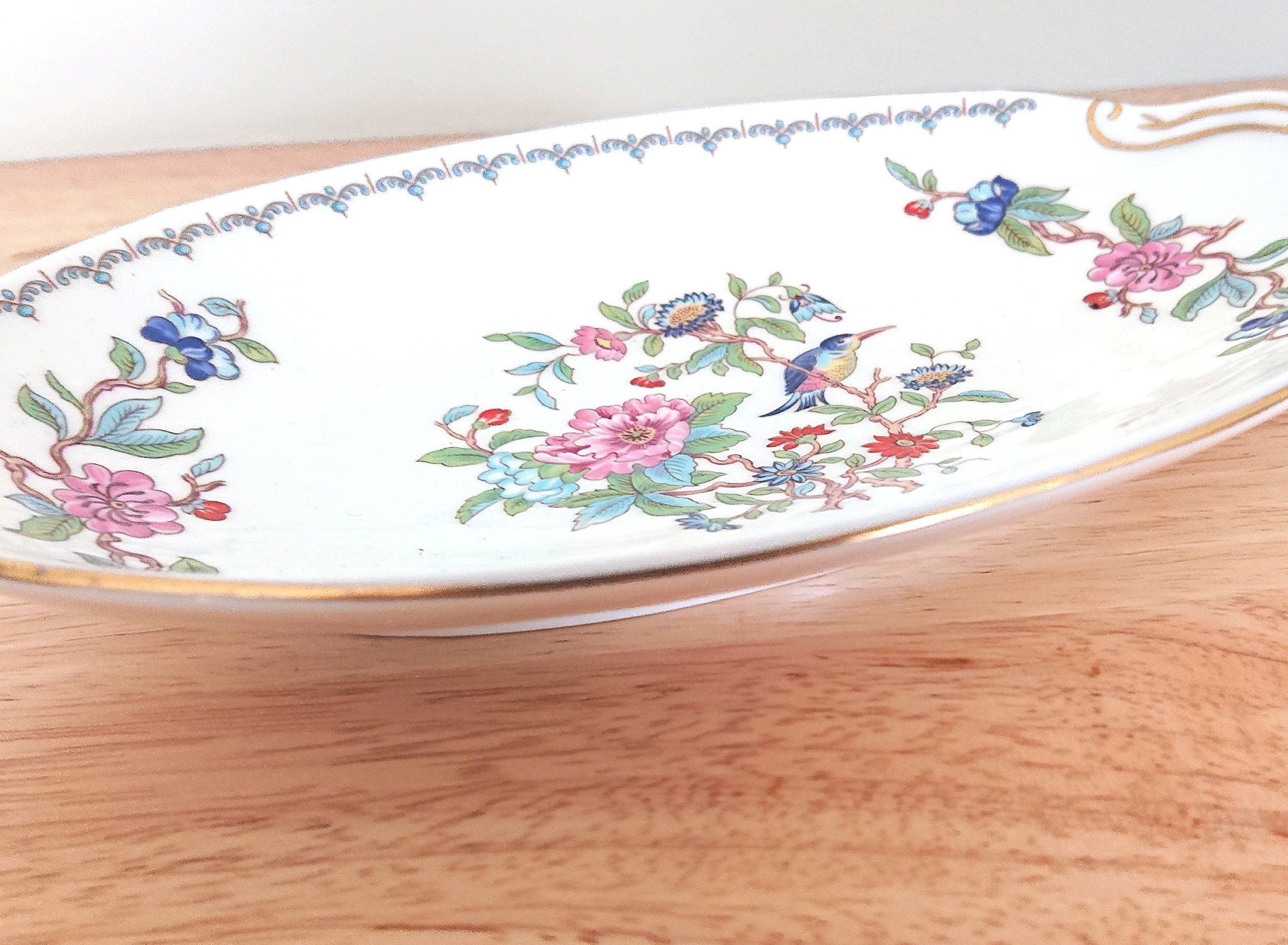 Aynsley Pickle Dish Pembroke (Gold Trim) Pembroke Fine Bone China Porcelain Made in England Pembroke Pattern Collectable Gift Vintage