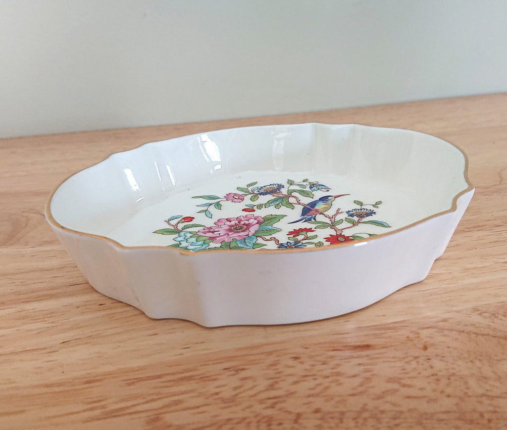 Aynsley  Chatsworth Tray Pembroke (Gold Trim) Pembroke Fine Bone China Porcelain Made in England Pembroke Pattern Collectable Gift Vintage