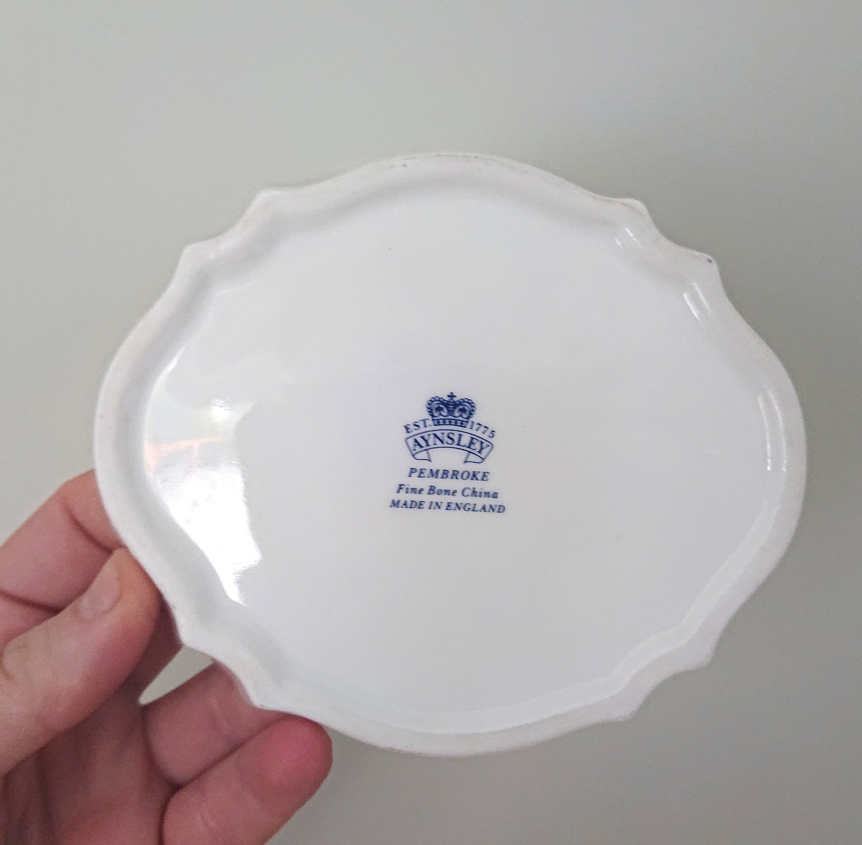 Aynsley  Chatsworth Tray Pembroke (Gold Trim) Pembroke Fine Bone China Porcelain Made in England Pembroke Pattern Collectable Gift Vintage