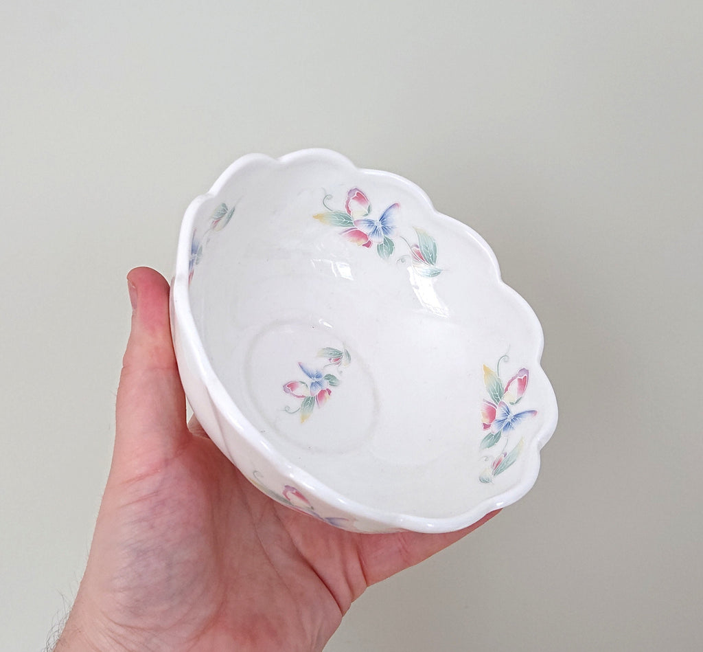 Petal Bowl Little Sweetheart Fine Bone China Porcelain Made in England Little Sweetheart  Pattern Collectable Vintage