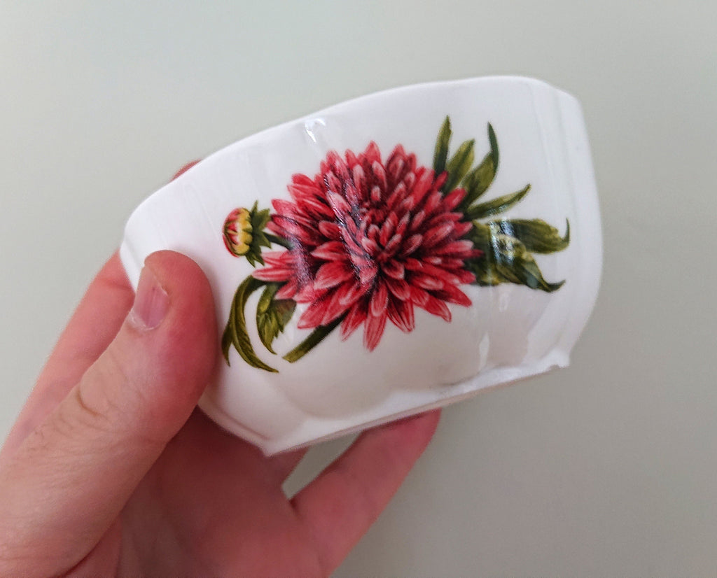 Aynsley Var-i-ete Bowl Chelsea Flowers Fine Bone China Porcelain Made in England Chelsea Flowers Pattern Collectable  Vintage sandwich tray