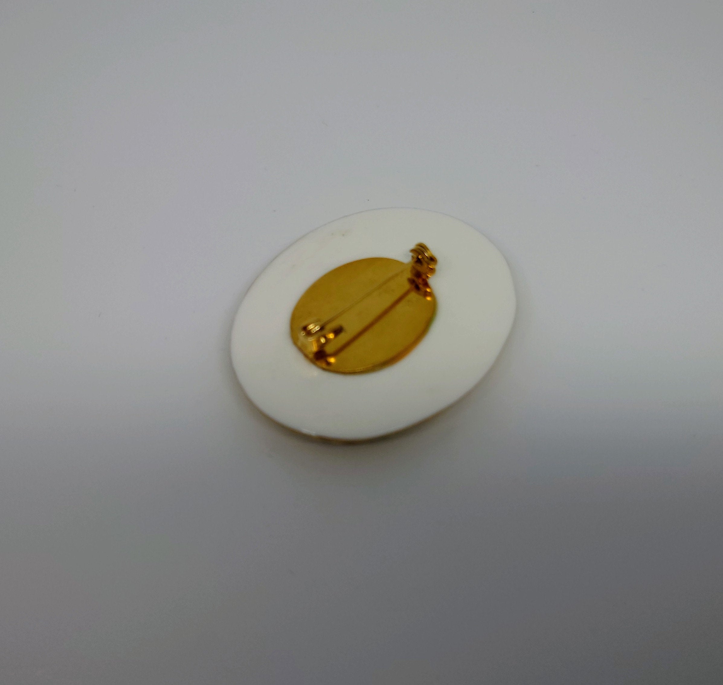 Aynsley Brooch Vintage Floral Cottage Garden  In Original Box Percaline Costume Jewellery Made in England Pendant Brooch