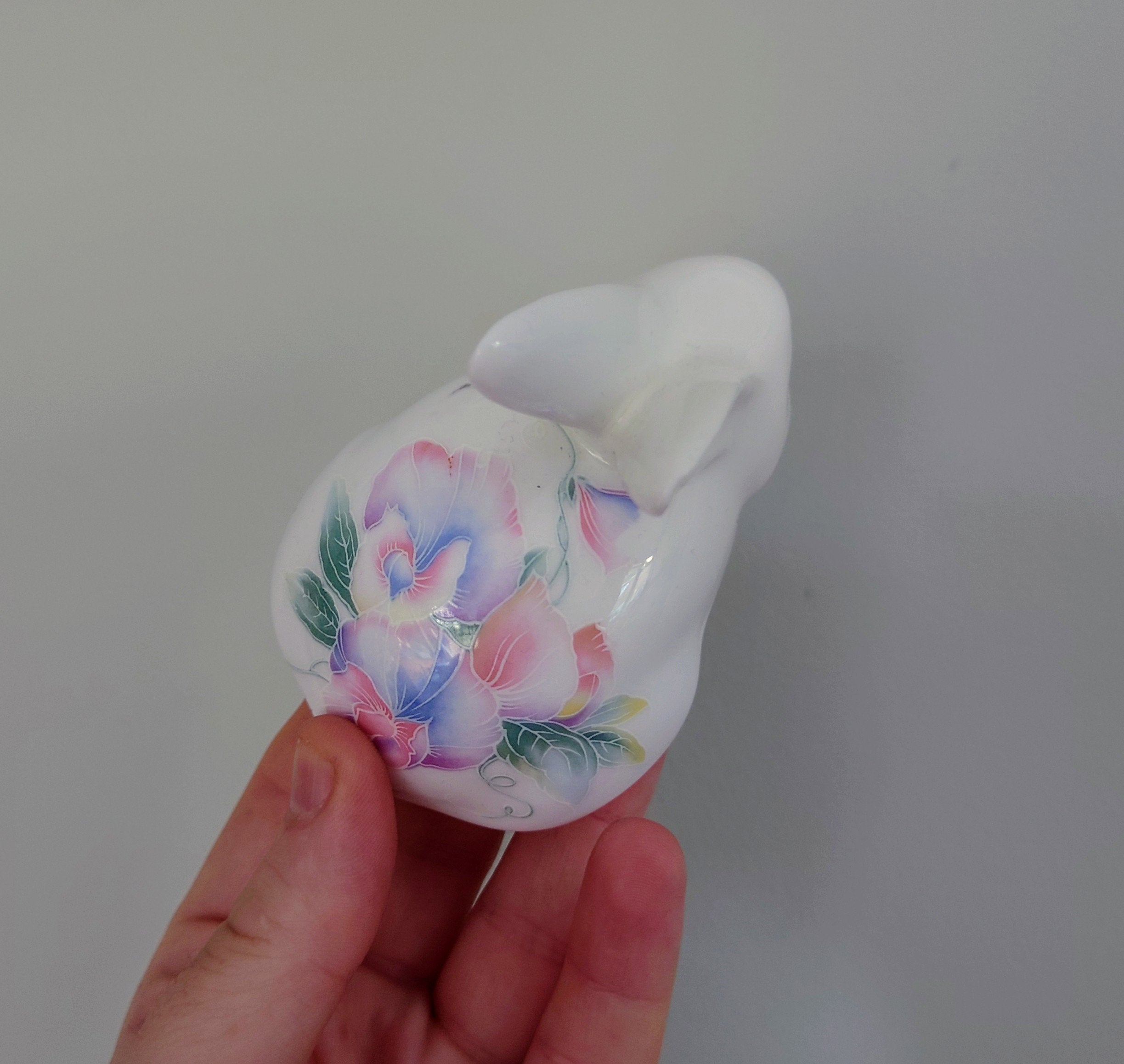 Little Sweetheart Aynsley Rabbit Trinket Dish Porcelain Made in England Little Sweetheart  Pattern Collectable Vintage