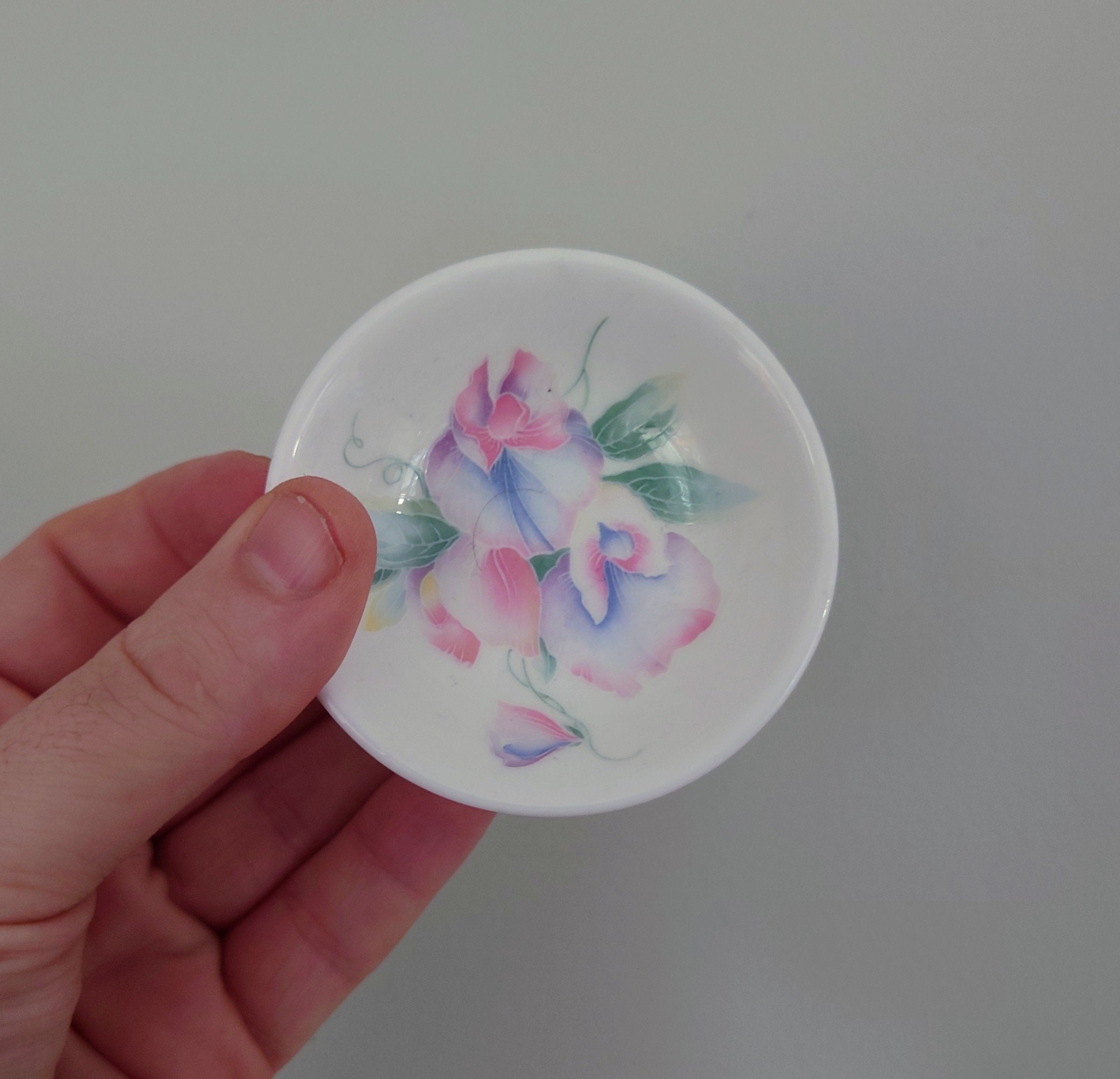 Aynsley - Little Sweetheart - Coaster Miniature Fine Bone China Porcelain Made in England Little Sweetheart  Pattern Collectable Vintage