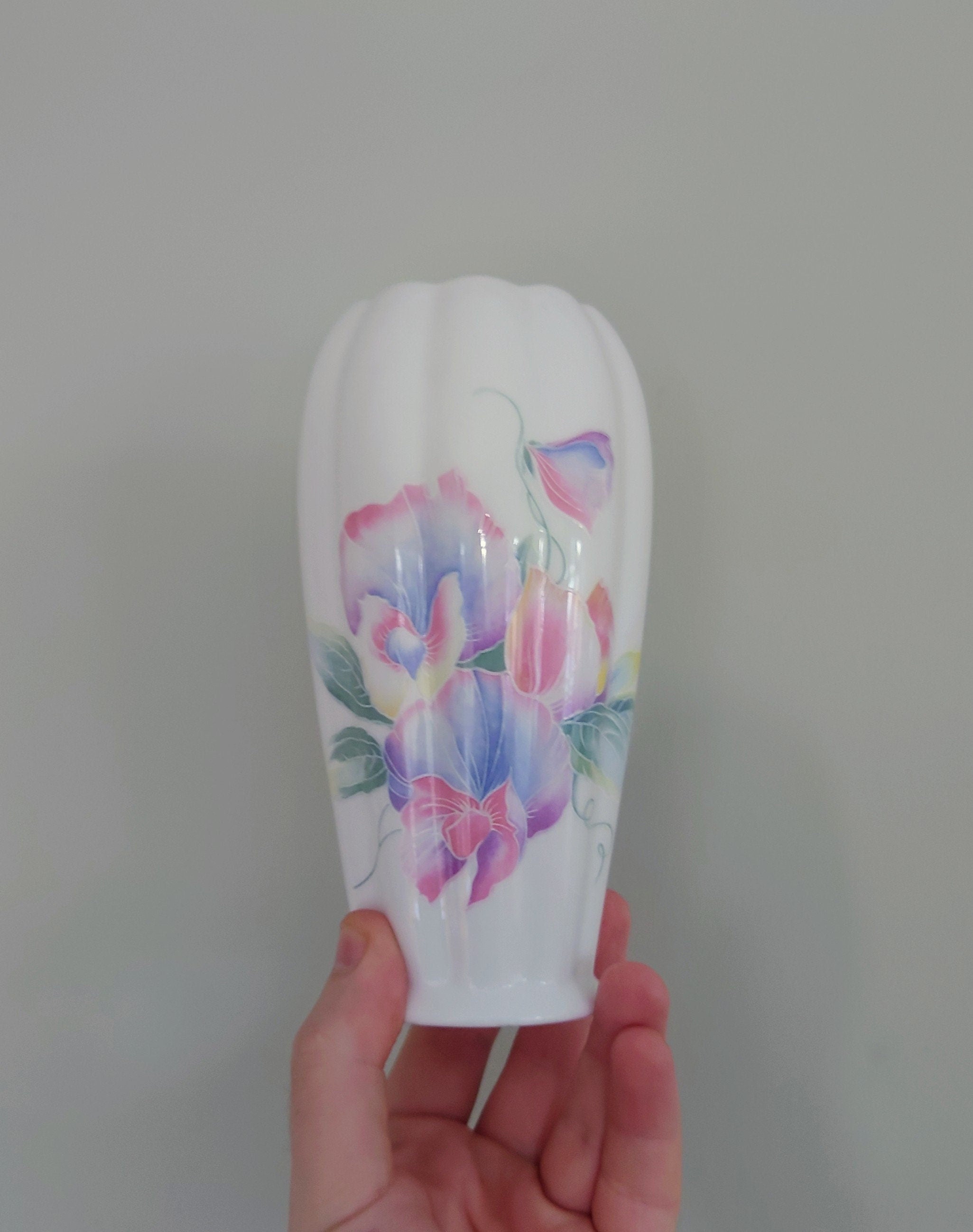Little Sweetheart Aynsley Deco Vase Vase Porcelain Made in England Little Sweetheart Pattern Collectable Vintage