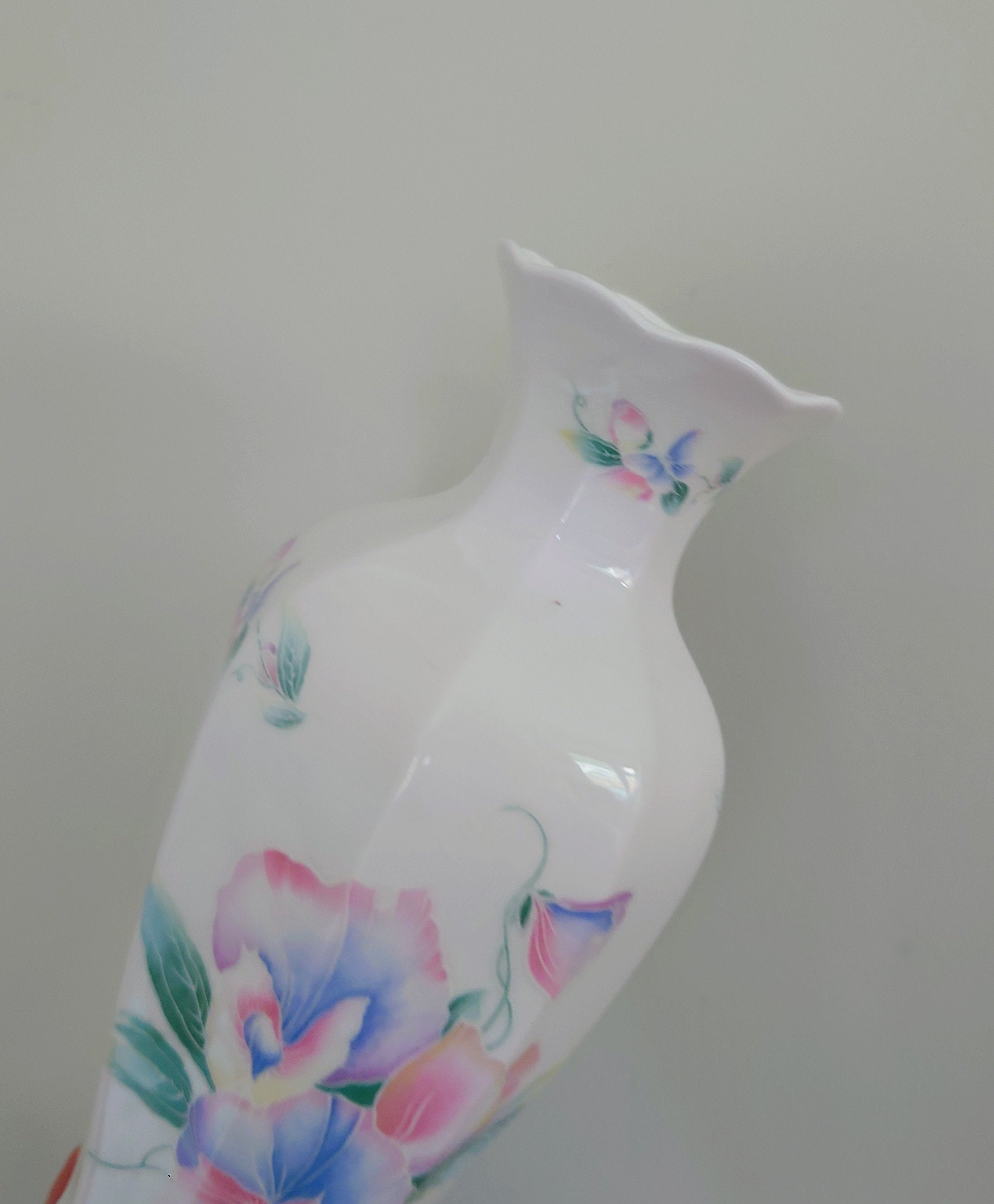Little Sweetheart Aynsley 9" Chatsworth Vase Vase Porcelain Made in England Little Sweetheart Pattern Collectable Vintage