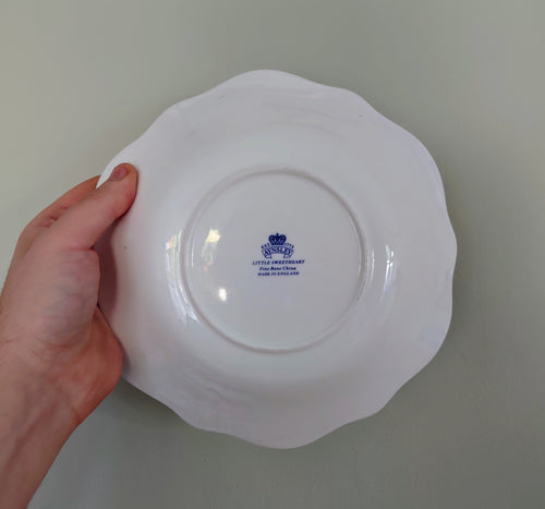 Aynsley - Little Sweetheart -   Clyde Center Bowl Small Fine Bone China Porcelain Made in England Pattern Collectable Vintage Fruit Bowl