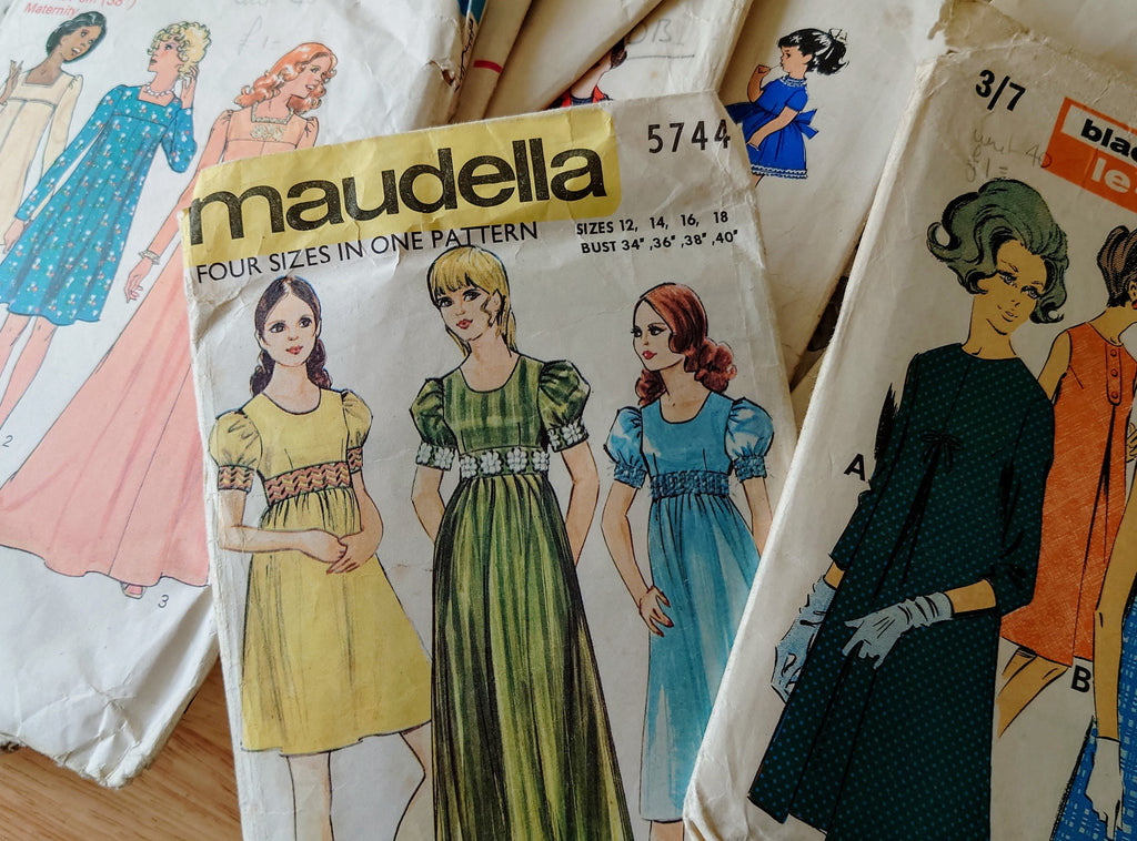 Lucky Dip! Vintage Dress Sewing Pattern Original Woman's Clothes Patterns RANDOM! Mid Century Sewing Pattern Knitting Design Pattern Print