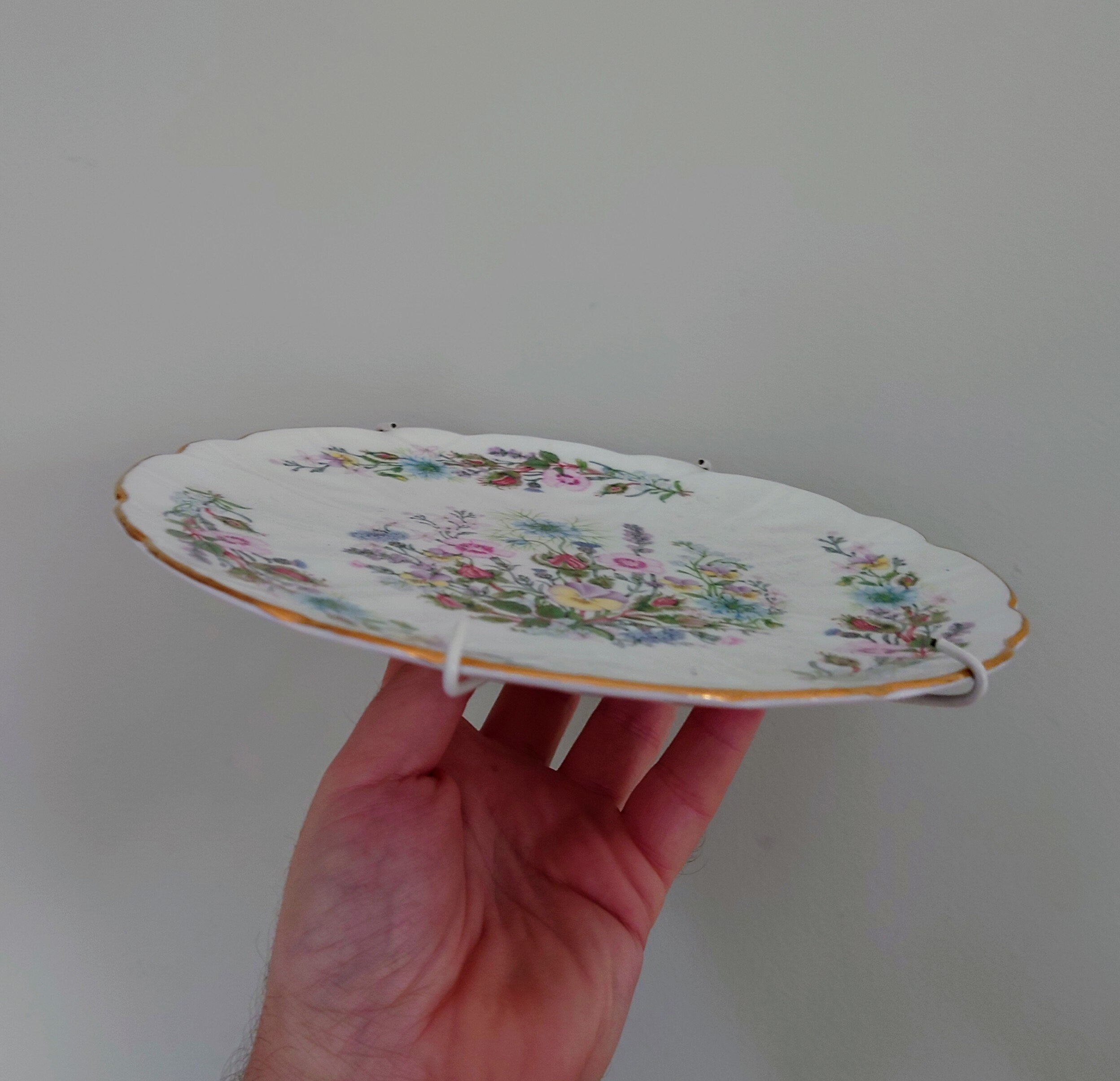 Cookie Plate Wild Tudor Fine Bone China Porcelain Made in England Wild Tudor Pattern Collectable Vintage Plate