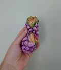 Novelty Grape Cruets Ceramic Salt and Pepper Shaker Purple Grape Fruit Cruets Salts Shakers Kitsch Country Cottage Tableware