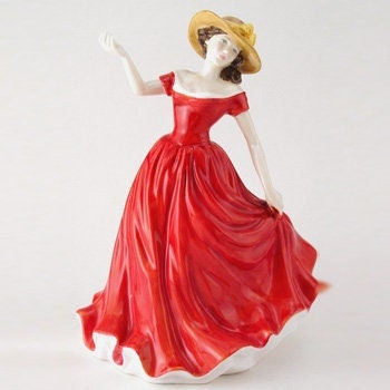 Lydia HN4211  Royal Doulton Figurine   Classic Pretty Lady Figurine by  Nada Pedley Dress Porcelain Figurine