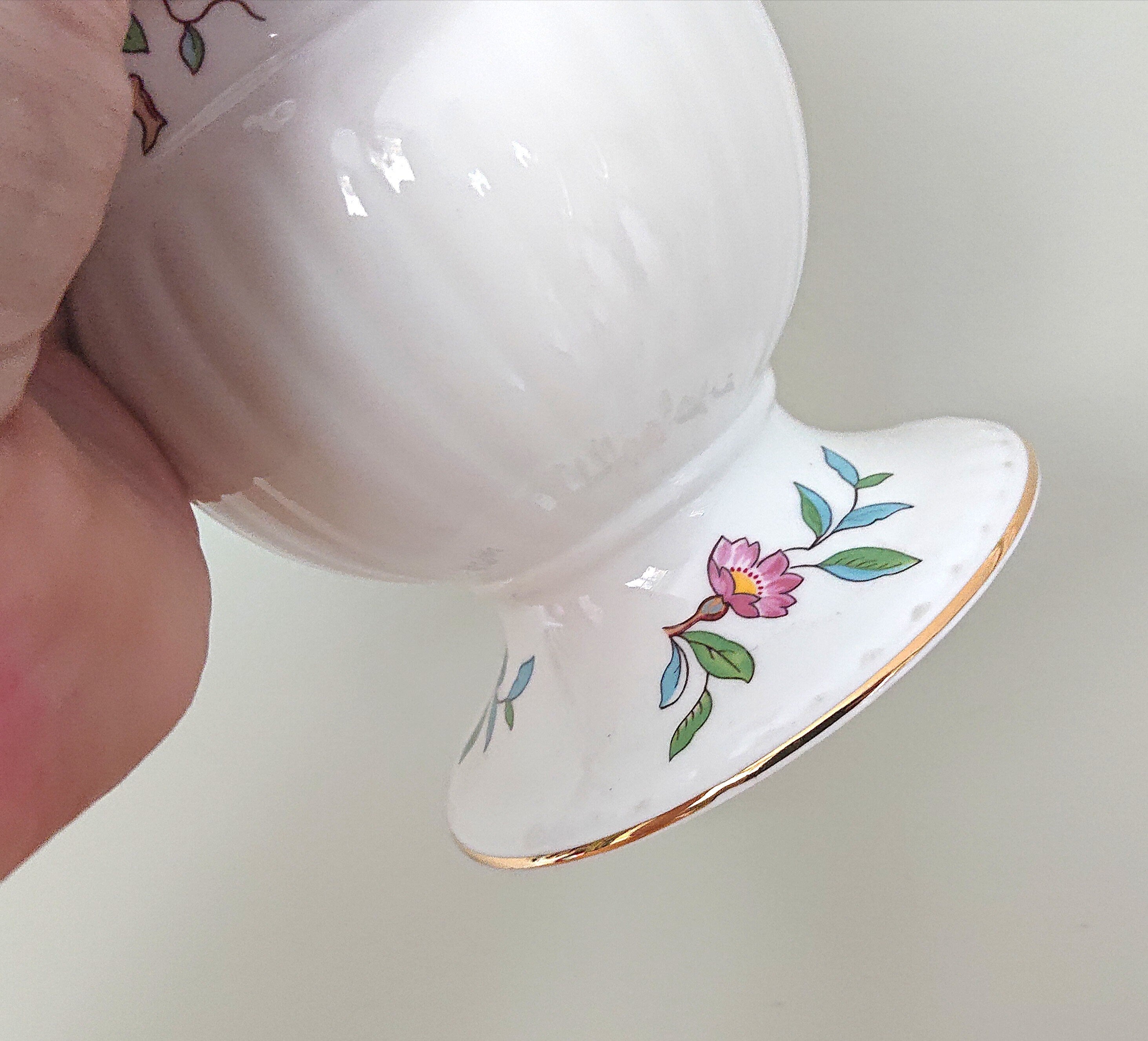 Aynsley Trumpet Vase (large) - Pembroke  Aynsley Fine Bone China Porcelain Made in England Pembroke Pattern Collectable Gift Vintage