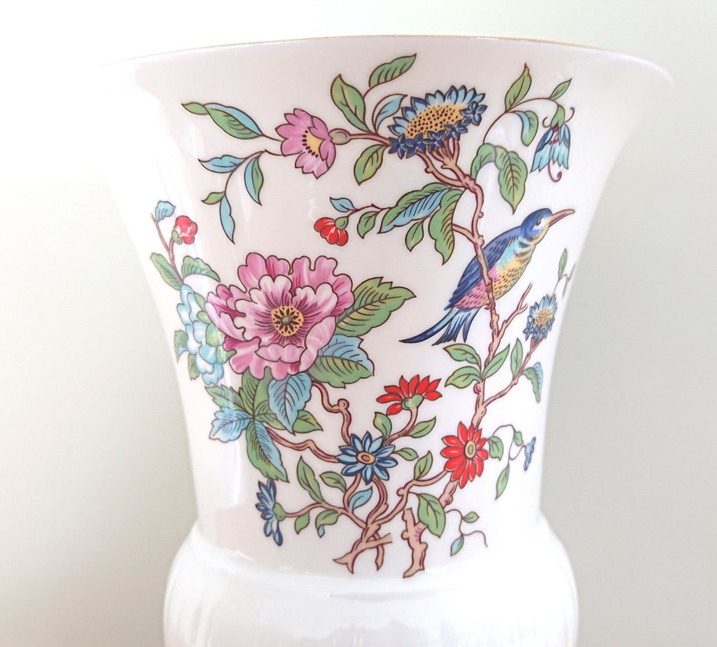 Aynsley Trumpet Vase (large) - Pembroke  Aynsley Fine Bone China Porcelain Made in England Pembroke Pattern Collectable Gift Vintage