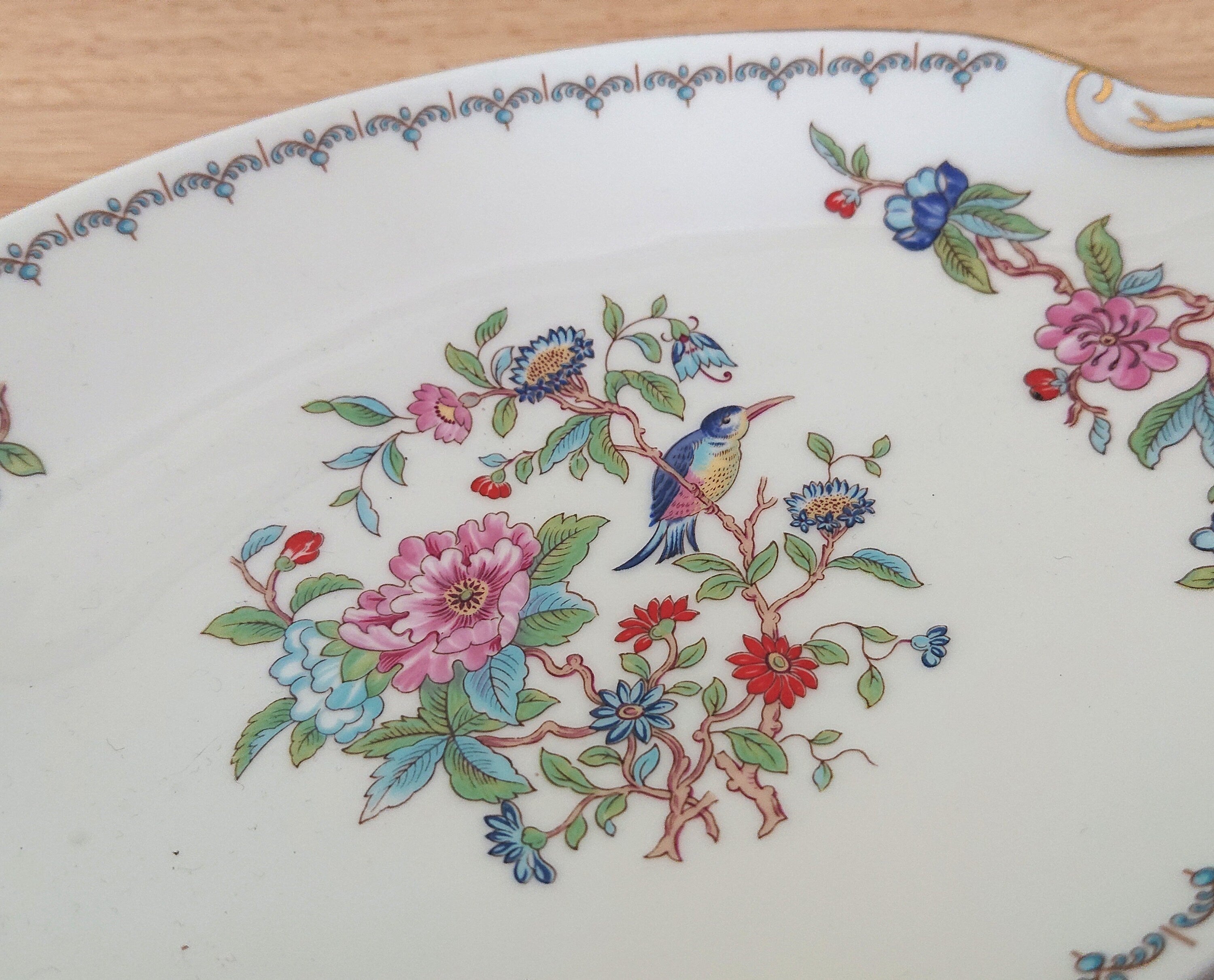 Aynsley Pickle Dish Pembroke (Gold Trim) Pembroke Fine Bone China Porcelain Made in England Pembroke Pattern Collectable Gift Vintage