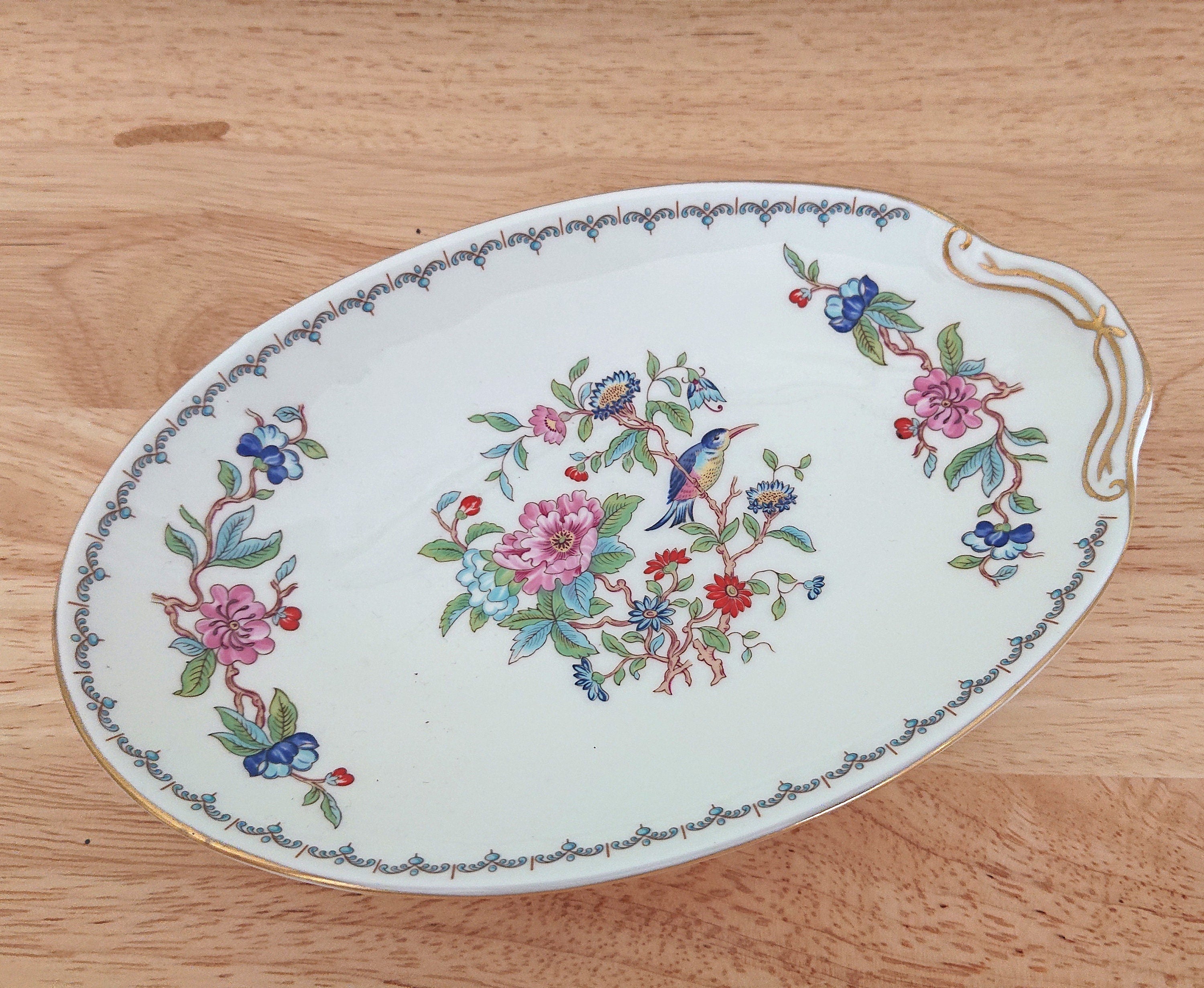 Aynsley Pickle Dish Pembroke (Gold Trim) Pembroke Fine Bone China Porcelain Made in England Pembroke Pattern Collectable Gift Vintage