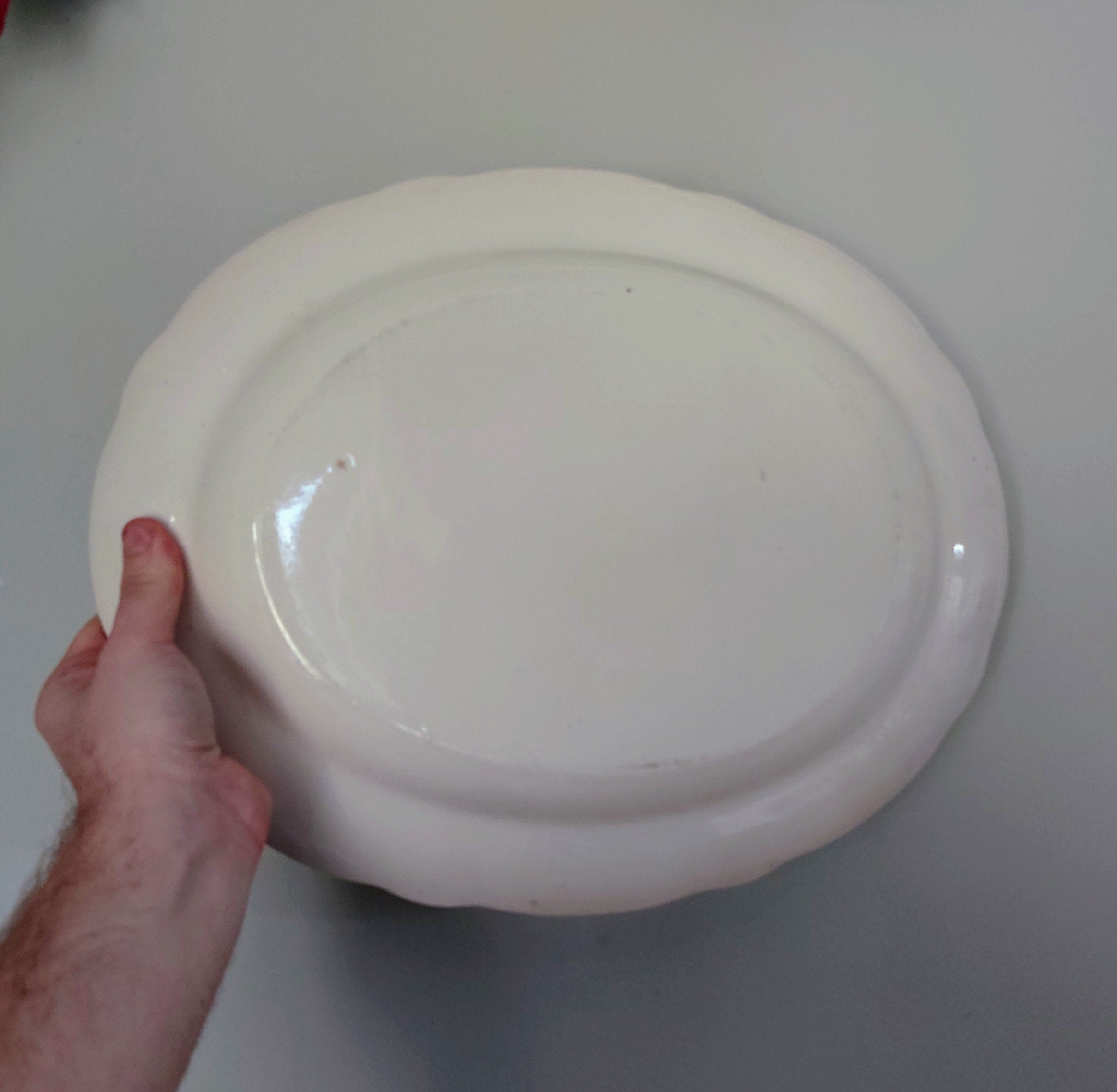 Vintage Meat Plate English Pink Rose Large  Meat Platter Meat Plate Blue Dove Decoration Ceramic Tray/Dish Vintage Meat Johnson Brothers