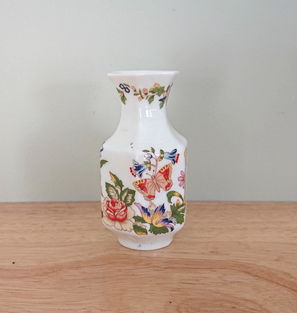 Mini Bud Vase Cottage Garden Aynsley Fine Bone China Porcelain Made in England Cottage Garden Pattern Collectable Gift Vintage