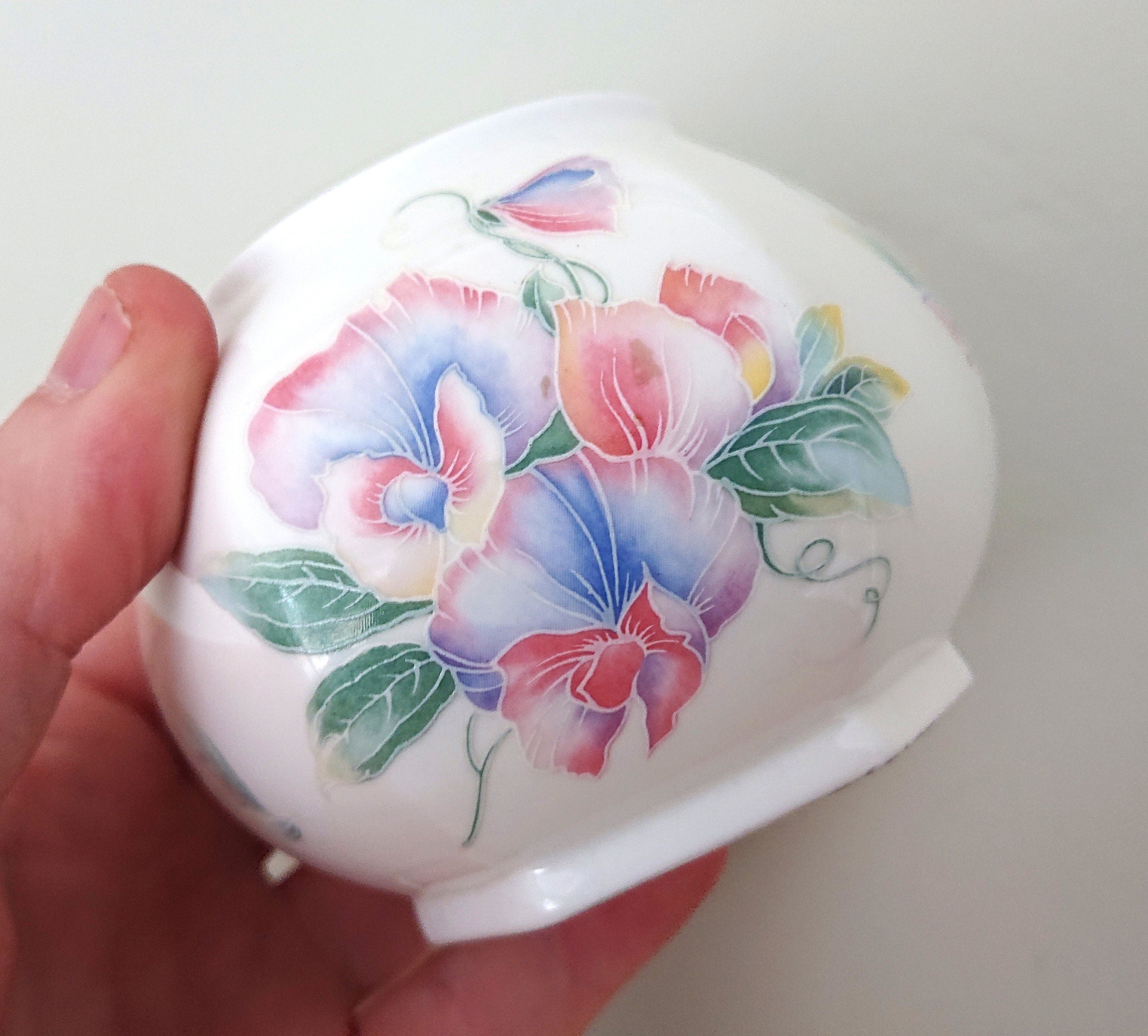 Little Sweetheart Candy Jar Fine Bone China Porcelain Made in England Little Sweetheart  Pattern Collectable Vintage