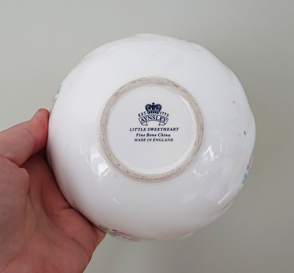 Petal Bowl Little Sweetheart Fine Bone China Porcelain Made in England Little Sweetheart  Pattern Collectable Vintage