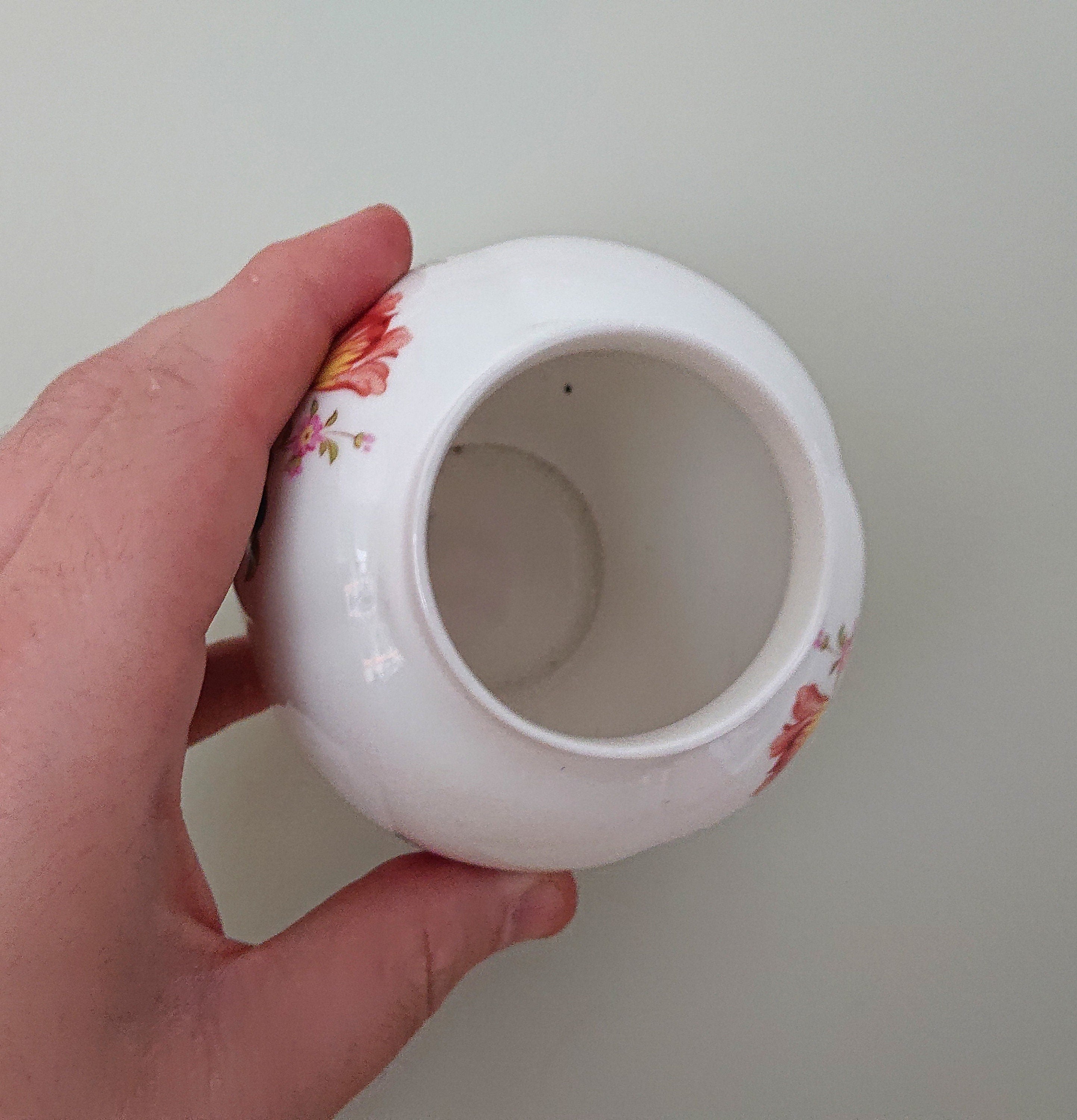Aynsley Small Spice Jar with Lid Howard Sprays Fine Bone China Porcelain Made in England Howard Sprays Pattern Collectable Vintage