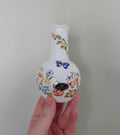 Cottage Garden Aynsley Bud Vase Frill 12cm  Small Porcelain Made in England Cottage Garden Pattern Collectable Vintage