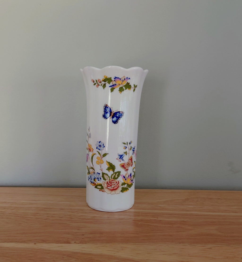 Vase 5" Mayfair Vase Cottage Garden Aynsley Fine Bone China Porcelain Made in England Cottage Garden Pattern Collectable Gift Vintage