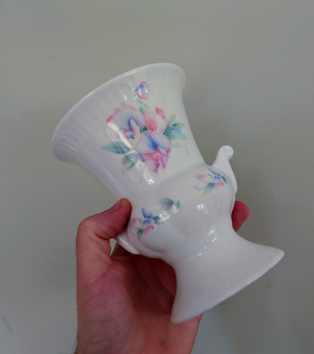 Little Sweetheart Aynsley Pedestal Vase Vase Porcelain Made in England Little Sweetheart Pattern Collectable Vintage