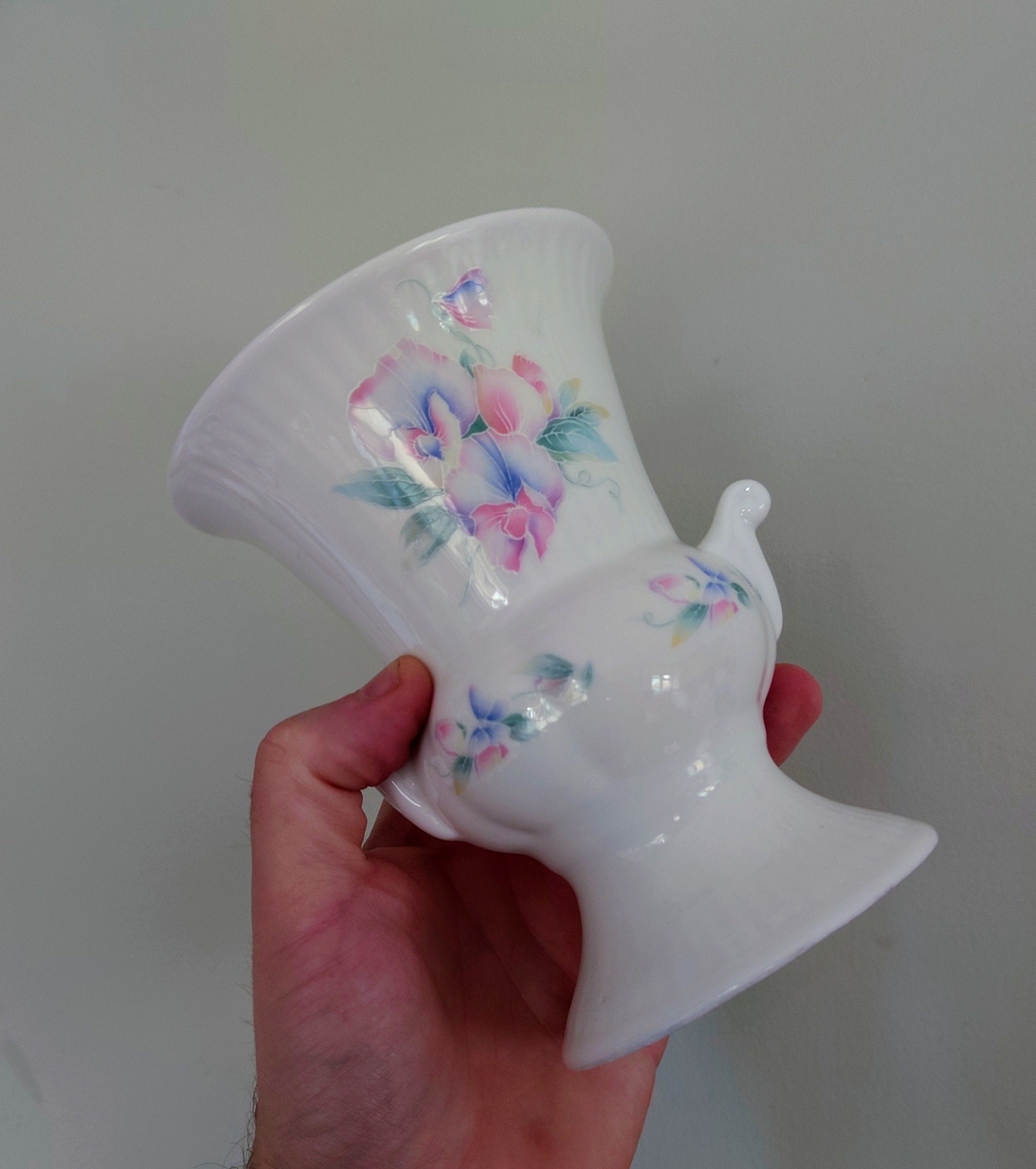 Little Sweetheart Aynsley Pedestal Vase Vase Porcelain Made in England Little Sweetheart Pattern Collectable Vintage