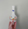 Aynsley Frill Bud Vase Cottage Garden Fine Bone China Porcelain Made in England Country Cottage Pattern Collectable Vintage