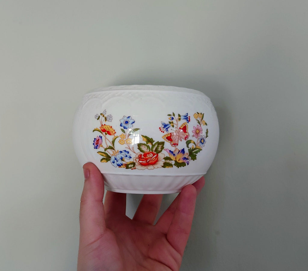 Aynsley Bowl  Cottage Garden Fine Bone China Porcelain Made in England Cottage Garden Pattern Collectable Gift Vintage
