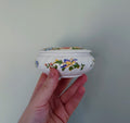 Round Trinket Box Cottage Garden Aynsley Jewellery Fine Bone China Porcelain Made in England Cottage Garden Pattern Collectable Vintage