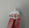 Round Trinket Box Cottage Garden Aynsley Jewellery Fine Bone China Porcelain Made in England Cottage Garden Pattern Collectable Vintage