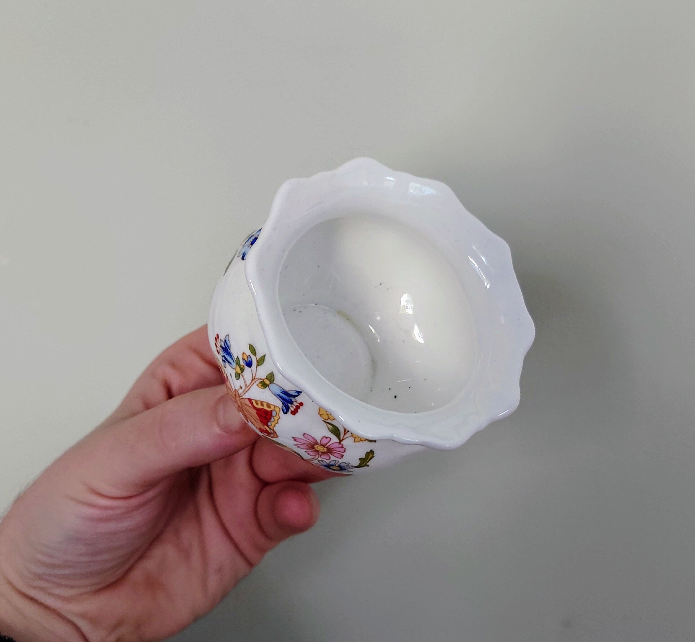 Aynsley Mini Open Sugar Bowl Cottage Garden Fine Bone China Porcelain Made in England Cottage Garden Pattern Collectable Vintage