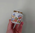 Aynsley Trinket Box with Lid Pembroke (Gold Trim) Pembroke Fine Bone China Porcelain Made in England Pembroke Pattern Collectable