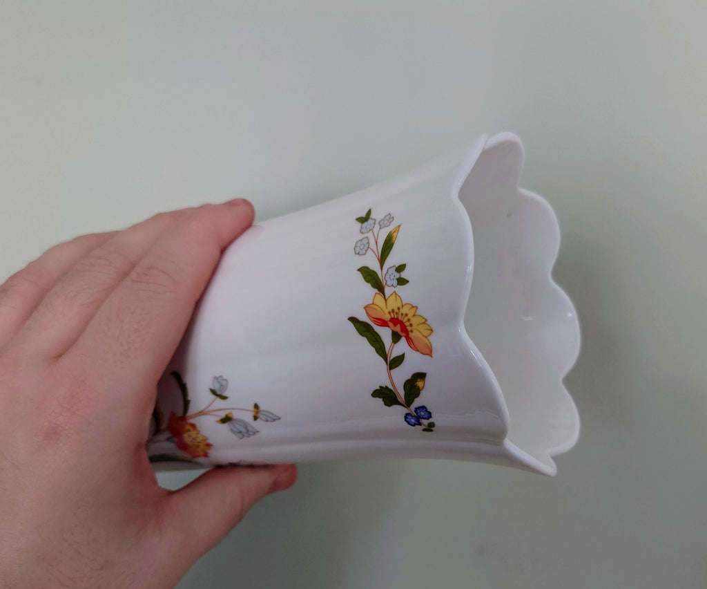 Vase 8" Mayfair Vase Cottage Garden Aynsley Fine Bone China Porcelain Made in England Cottage Garden Pattern Collectable Gift Vintage