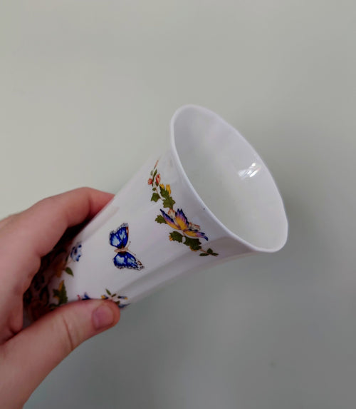 Aynsley bouquet Vase Small Posey Cottage Garden Fine Bone China Porcelain Made in England Country Cottage Pattern Collectable Vintage