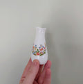 Cottage Garden Aynsley Bud Vase Frill Small Globe Vase Porcelain Made in England Cottage Garden Pattern Collectable Vintage Aynsley Gift