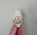 Cottage Garden Aynsley Bud Vase Frill Small Globe Vase Porcelain Made in England Cottage Garden Pattern Collectable Vintage Aynsley Gift