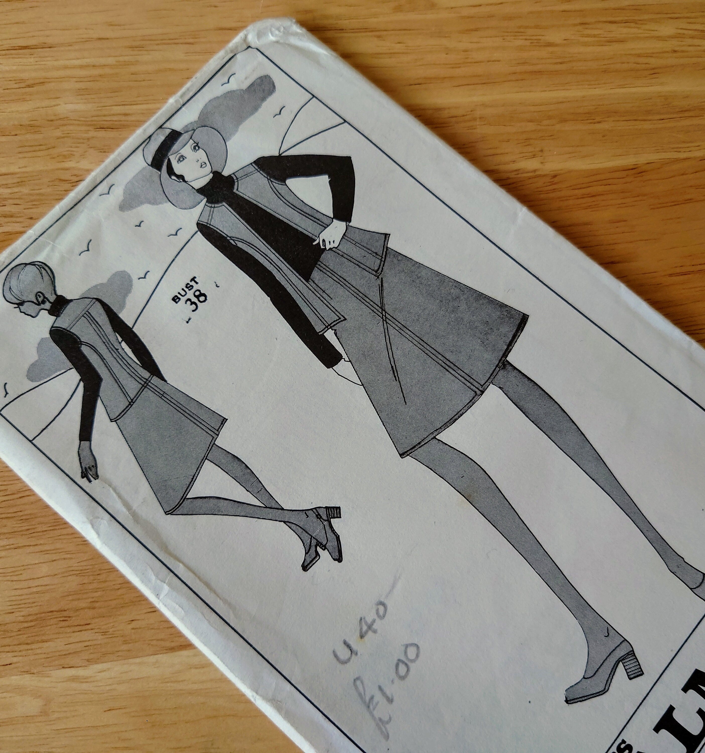 Vintage Dress Sewing Pattern Size 10- 18 1960's Original Woman's Clothes Patterns  Mid Century  Sewing Pattern Knitting Design Pattern Print