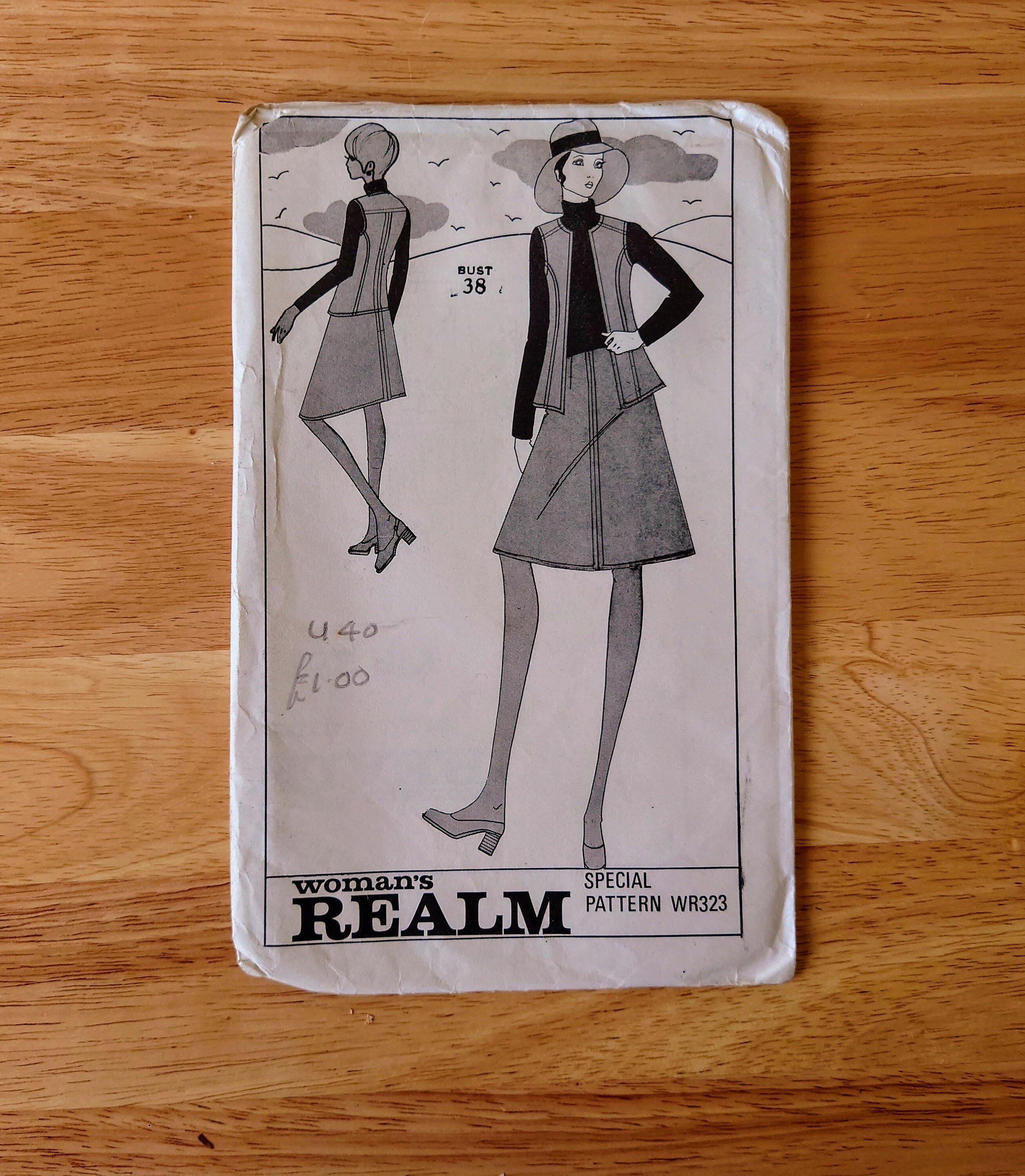 Vintage Dress Sewing Pattern Size 10- 18 1960's Original Woman's Clothes Patterns  Mid Century  Sewing Pattern Knitting Design Pattern Print