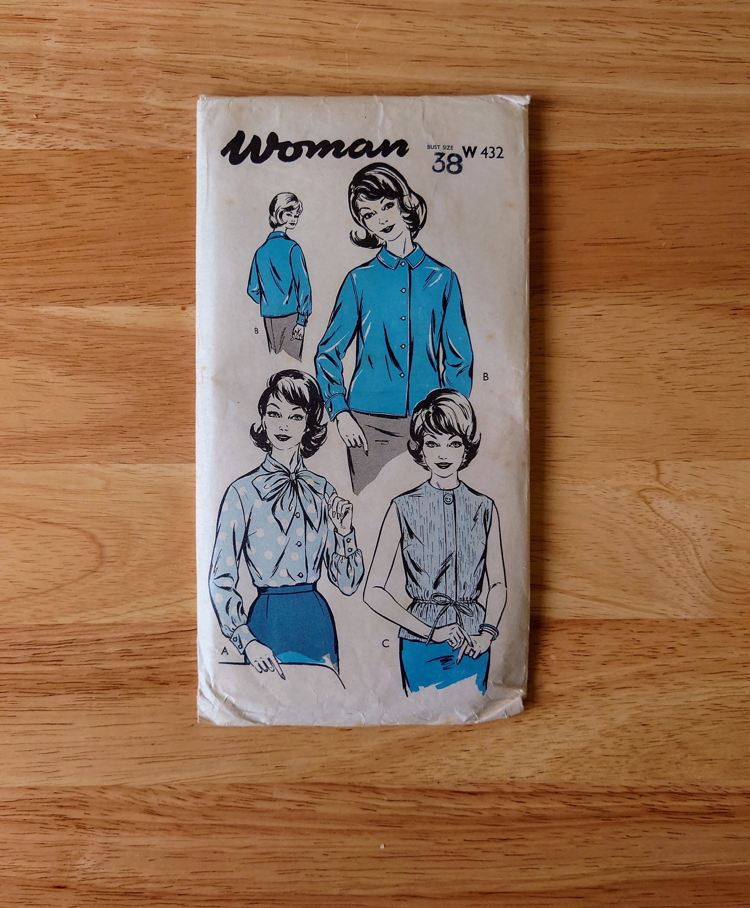 Vintage three way Sewing Pattern 1960's Original Woman's Clothes Patterns Mid Century  Sewing Pattern Knitting Design Pattern Print