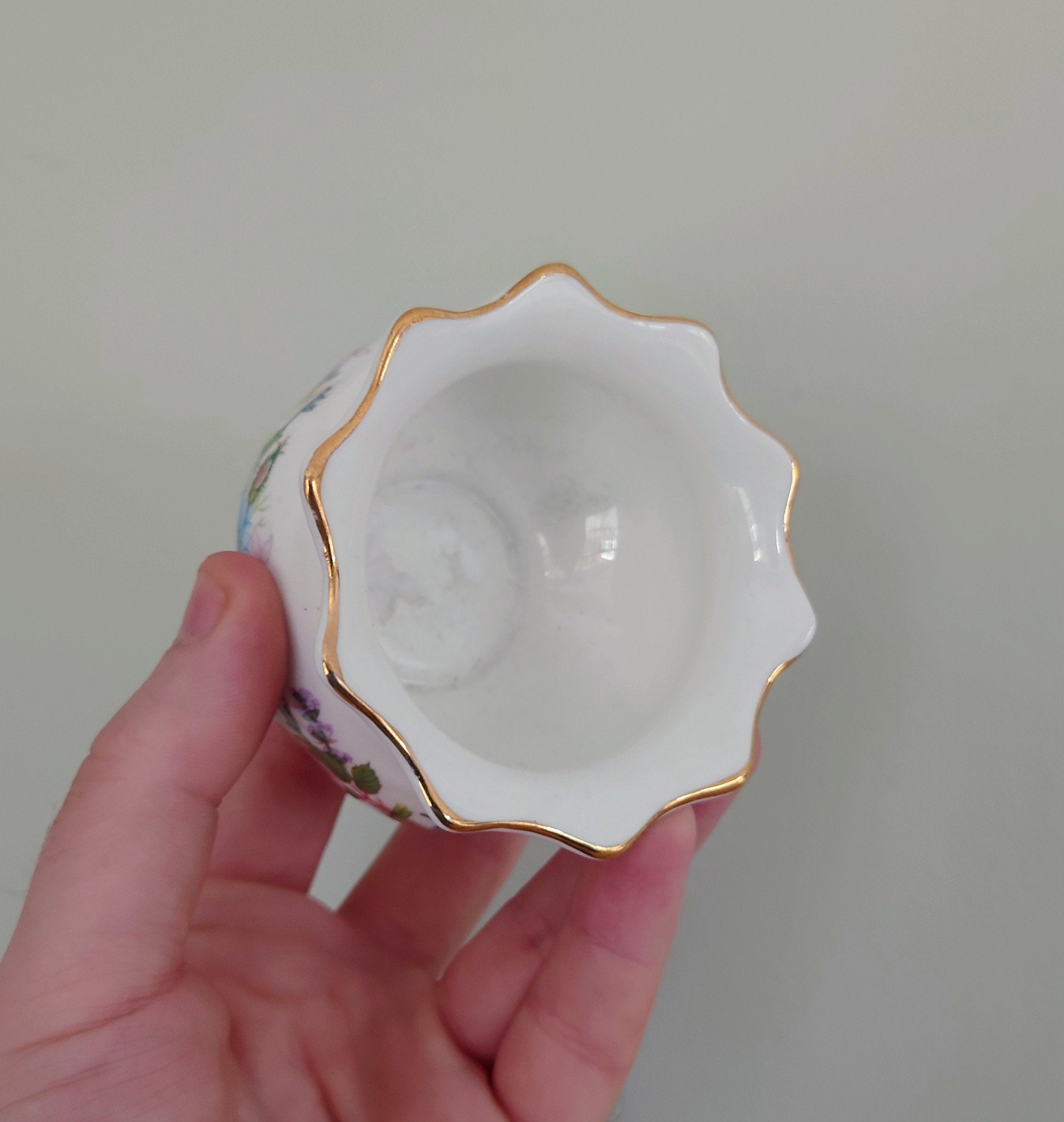 Aynsley Mini Open Sugar Bowl Wild Tudor Fine Bone China Porcelain Made in England Wild Tudor Pattern Collectable Vintage