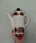 Vintage Teapot Retro Brown 1970's Ceramic Coffeepot Brown 1970's Retro Earthenware