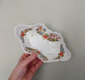 Oval Shell Shaped Dish Cottage Garden Aynsley Fine Bone China Porcelain Made in England Cottage Garden Pattern Collectable Gift Vintage